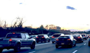 Cars on Long Island Expressway
