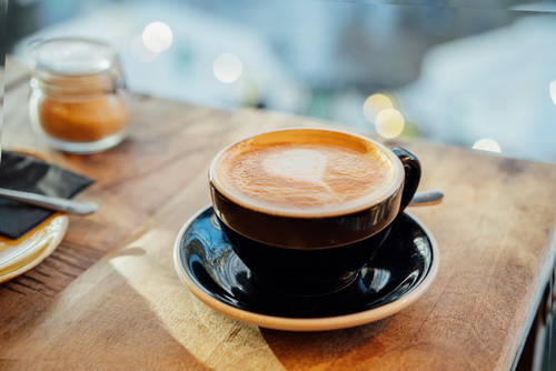 Cup of coffee on a table