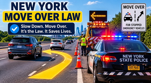 Image representating Move Over Traffic Law